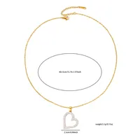 Simple Style Insect Heart Shape Titanium Steel Inlay Zircon Valentine'S Day Women's Earrings Necklace main image 2
