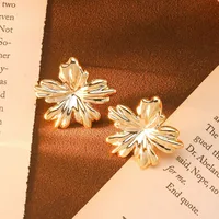 1 Pair Exaggerated Streetwear Flower Plating Arylic Ear Studs main image 5