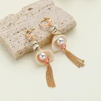 1 Pair Hawaiian Vacation Shell Plating Shell Drop Earrings sku image 10
