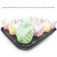 Simple Style Plaid Paper Anti-oil Paper Cake Cups main image 3