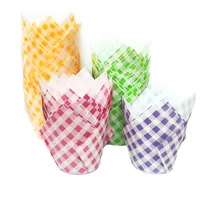 Simple Style Plaid Paper Anti-oil Paper Cake Cups main image 2