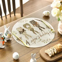 Cute Simple Style Rabbit Letter Linen main image 1