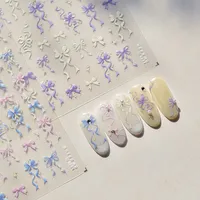 Cartoon Bow Knot PET Nail Patches main image 1