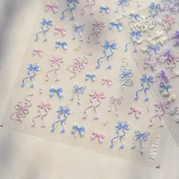 Cartoon Bow Knot PET Nail Patches main image 4