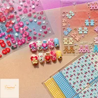 Cute Sweet Cartoon Heart Shape PET Nail Patches main image 5