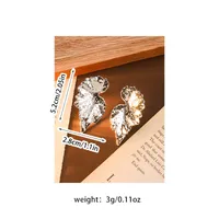1 Pair Exaggerated Streetwear Flower Plating Arylic Ear Studs main image 2