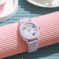 Simple Style Classic Style Solid Color Buckle Quartz main image 2