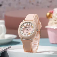 Simple Style Classic Style Solid Color Buckle Quartz main image 3
