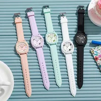 Simple Style Classic Style Solid Color Buckle Quartz main image 1