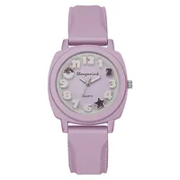 Simple Style Classic Style Solid Color Buckle Quartz sku image 4
