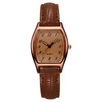 Retro Solid Color Buckle Quartz main image 5