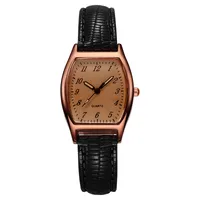 Retro Solid Color Buckle Quartz sku image 1