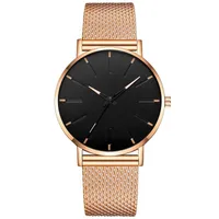 Business Solid Color Buckle Quartz main image 1