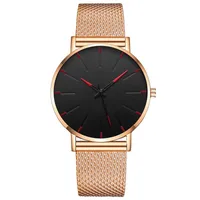 Business Solid Color Buckle Quartz main image 2