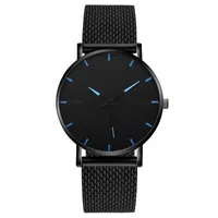 Business Solid Color Buckle Quartz main image 3