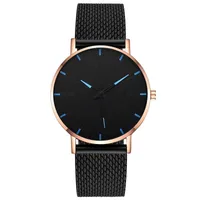 Business Solid Color Buckle Quartz main image 4