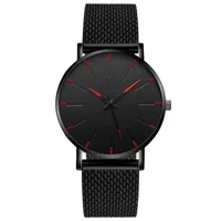 Business Solid Color Buckle Quartz main image 5