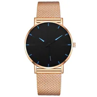 Business Solid Color Buckle Quartz sku image 1