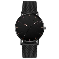 Business Solid Color Buckle Quartz sku image 4
