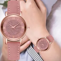 Casual Vintage Style Solid Color Buckle Quartz main image 1