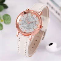 Casual Vintage Style Solid Color Buckle Quartz main image 4
