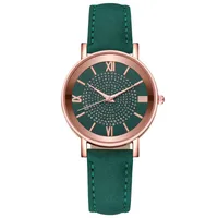 Casual Vintage Style Solid Color Buckle Quartz sku image 4