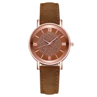 Casual Vintage Style Solid Color Buckle Quartz sku image 8