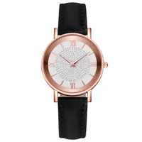 Casual Vintage Style Solid Color Buckle Quartz sku image 9