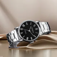 Casual Commute Solid Color Single Folding Buckle Quartz main image 2
