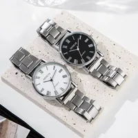 Casual Commute Solid Color Single Folding Buckle Quartz main image 1