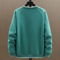 False Two-Piece Patchwork Heavy Round Neck Sweater Men's Spring And Autumn Trendy Ins All-Match Long Sleeve T-shirt Top Coat Men main image 5