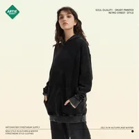 2024 Autumn And Winter Batik 400G Cotton Hooded Sweater Washed Loose Fashion Brand Remake Men's Pullover Sweater main image 3