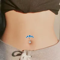 Casual Simple Style Classic Style Geometric Pure Titanium Titanium Alloy Plating Inlay Zircon White Gold Plated Unisex Belly Ring main image 8
