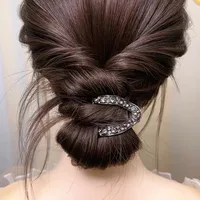 Women's Elegant Modern Style V Type Metal Hair Clip main image 1