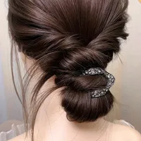 Women's Elegant Modern Style V Type Metal Hair Clip main image 2