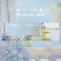 Oil Painting Class Learning School Paper Elegant Classical Retro Notebook sku image 2