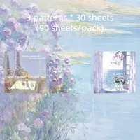 Oil Painting Class Learning School Paper Elegant Classical Retro Notebook sku image 3
