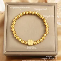 Simple Style Commute Cross 304 Stainless Steel Beaded Unisex Bracelets main image 6