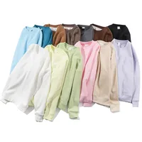 430G Winter Fleece-Lined Thick Style Round Neck Soft Nuo Sweater Unisex Japanese Heavy Loose Off Shoulder Solid Color Hoodie main image 1