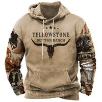 Men's Retro 3D Print Hooded Sweatshirt - Casual Streetwear Pullover, Urban Fashion Essentials For Sports & Street Stylew Casual Retro 3D Print Men's Hooded Sweatshirt - Trendy Streetwear Sportswear For Urban Fashionl Hoodie With 3D Print, Men's Streetwear Sportswear For Urban Fashion And European - American Style main image 3
