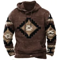 Men's Retro 3D Print Hooded Sweatshirt - Casual Streetwear Pullover, Urban Fashion Essentials For Sports & Street Stylew Casual Retro 3D Print Men's Hooded Sweatshirt - Trendy Streetwear Sportswear For Urban Fashionl Hoodie With 3D Print, Men's Streetwear Sportswear For Urban Fashion And European - American Style main image 5