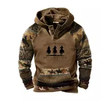 Men's Retro 3D Print Hooded Sweatshirt - Casual Streetwear Pullover, Urban Fashion Essentials For Sports & Street Stylew Casual Retro 3D Print Men's Hooded Sweatshirt - Trendy Streetwear Sportswear For Urban Fashionl Hoodie With 3D Print, Men's Streetwear Sportswear For Urban Fashion And European - American Style main image 4