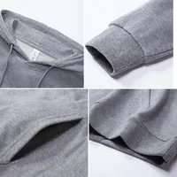 Solid Color Hoodie Work Clothes In Stock Printed Logo Long Sleeve Spring And Autumn Hoodie Work Wear Coat Business Attire Group Customization main image 2
