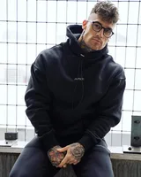 Men's Muscle Fit Athletic Hoodie Autumn Casual Oversized Gym Training Pullover Streetwear Trendy main image 5