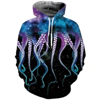 Unisex 3D Digital Print Octopus Casual Baseball Hoodie - Loose Fit Spring Autumn Pullover With HoodUnisex Octopus 3D Digital Print Hoodie - Casual Couple's Loose Fit Baseball Jacket For Spring/Autumn3D Digital Octopus Print Unisex Hoodie Casual Loose Fit Couples Spring/Fall Baseball Jacket Stylish Streetwear main image 5
