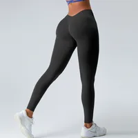 Casual Elegant Simple Style Solid Color Nylon Spandex Collarless Active Bottoms Leggings sku image 14
