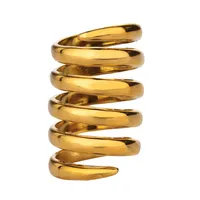IG Style Simple Style Geometric Copper Plating 18K Gold Plated Unisex Rings main image 3