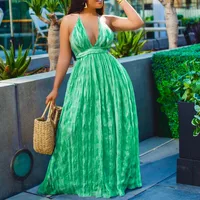 Women's Swing Dress Casual Elegant Vacation Strap Printing Sleeveless Multicolor Maxi Long Dress Holiday Banquet Selfie main image 1