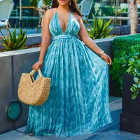 Women's Swing Dress Casual Elegant Vacation Strap Printing Sleeveless Multicolor Maxi Long Dress Holiday Banquet Selfie main image 2