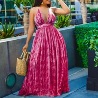 Women's Swing Dress Casual Elegant Vacation Strap Printing Sleeveless Multicolor Maxi Long Dress Holiday Banquet Selfie main image 5